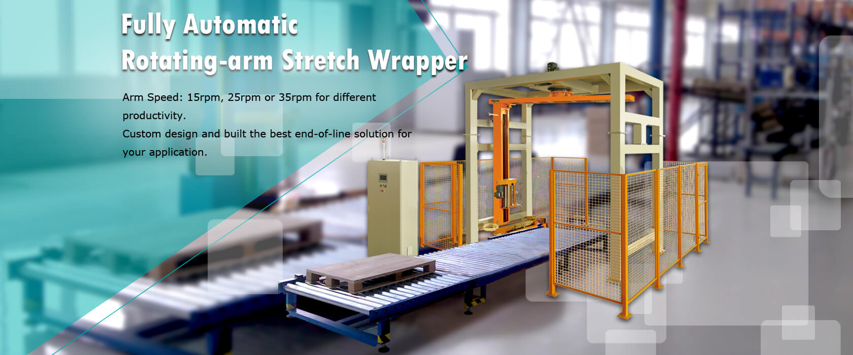 Fully Automatic Rotating-arm Stretch Wrapper