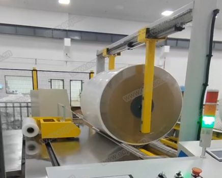 Nonwoven Roll Radial Wrapping Line