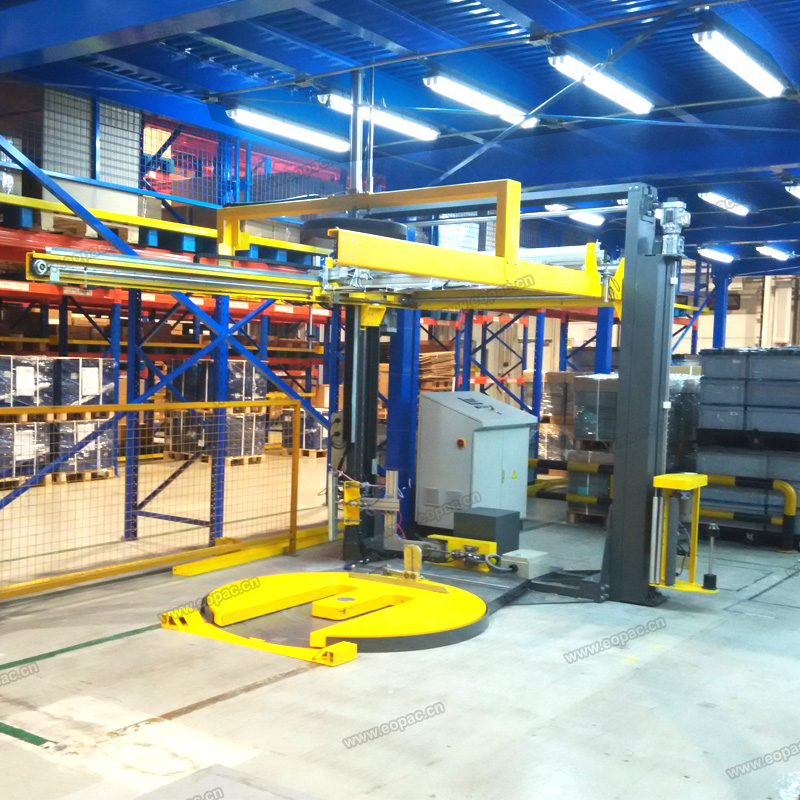 Automatic Pallet Wrapper with Top Sheet